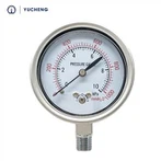 1/4 NPT Tolok Tekanan Penyaman Udara Gunung Rendah