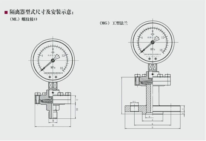 diaphragm pressure gauge